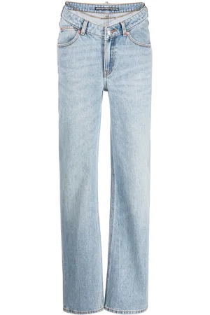 Alexander Wang Lige-jeans med kabelkæde