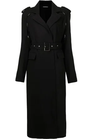 Boyarovskaya Lang trenchcoat med bælte