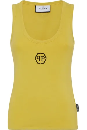 Philipp Plein Tanktop i bomuld med sekskantet logo