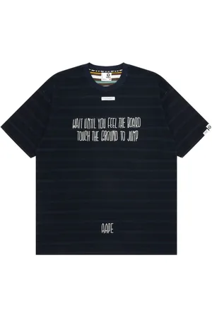 A Bathing Ape T-shirt med slogan-broderi