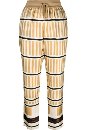 LORENA ANTONIAZZI Cropped bukser med striber
