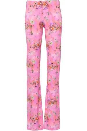 MACCAPANI Jaz bukser med blomstertryk og svaj