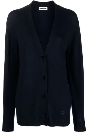 Jil Sander Finstrikket cardigan med V-hals
