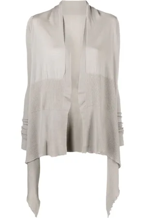 Rick Owens Asymmetrisk cardigan i jomfruuld