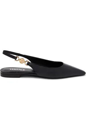 VERSACE Slingback-ballerinaer med Medusa-plade