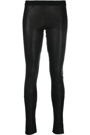 ISAAC SELLAM EXPERIENCE Leggings i læder med lav talje