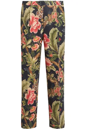 Etro Chino-bukser med blomstret tryk