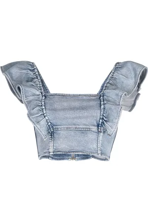 Ganni Cropped denimtop