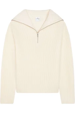Courrèges Ribstrikket sweater med hætte