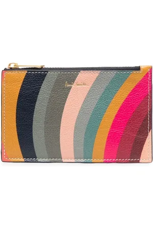 Paul Smith Swirl pung i læder med lynlås