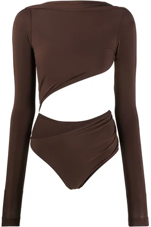 Jacquemus Asymmetrisk cropped bodysuit