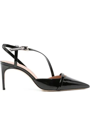 Serafini 80 mm pumps i lakeret læder
