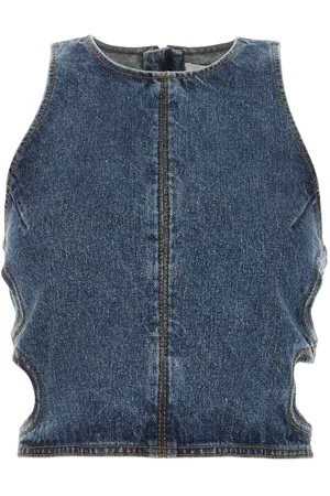 Chloé Tanktop i denim med lynlås