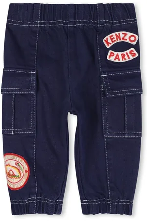 Kenzo Cargo-bukser i twill med applikationer