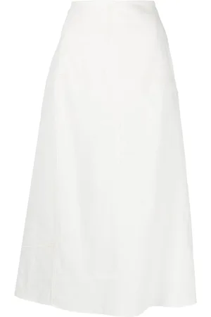 Jil Sander Midi-nederdel med svaj og paneler