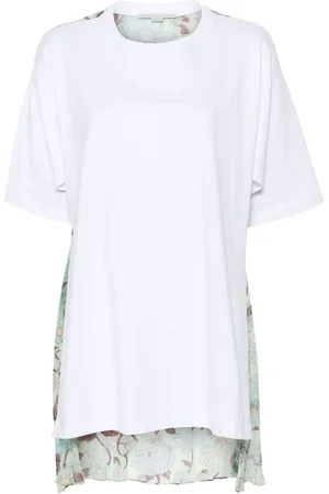 Stella McCartney Blomstret T-shirt med panel