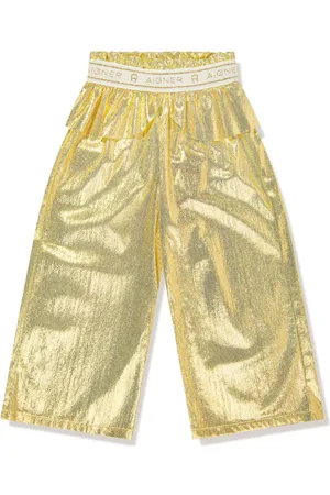 Aigner Metalliske bukser med peplum