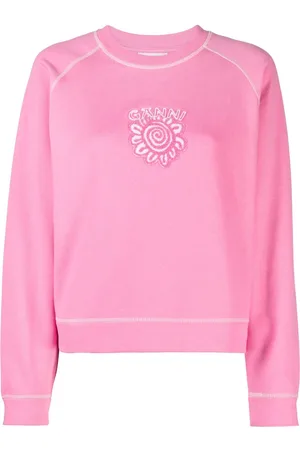 Ganni Sweatshirt med logotryk
