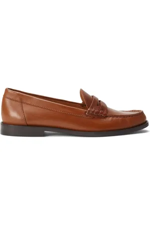 Ralph Lauren Loafers i læder med penny-slot