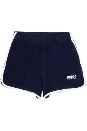 Sporty & Rich X Prince shorts med broderet logo