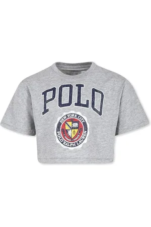 Ralph Lauren Cropped T-shirt med logotryk