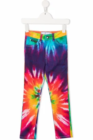 Philipp Plein Skinny-jeans med batiktryk