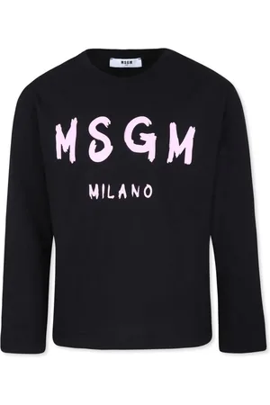 Msgm Langærmet T-shirt med logotryk