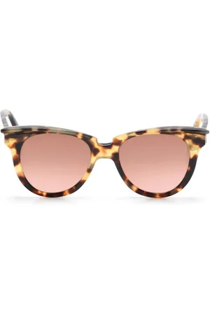 Philipp Plein Cat eye-solbriller med skildpaddeeffekt