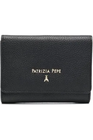 Patrizia Pepe Pung i grynet læder og logotryk