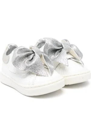 MONNALISA Sneakers i læder med sløjfedetalje