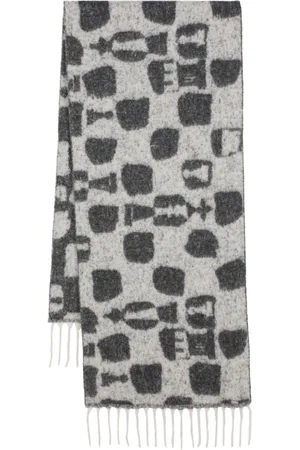 HENRIK VIBSKOV Tørklæde i skak-jacquard