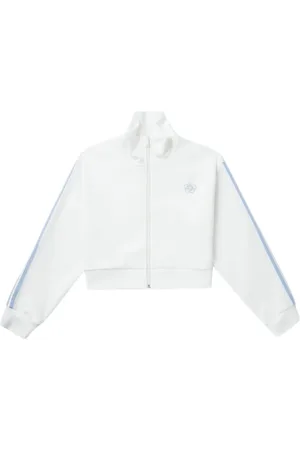 Chocoolate Sweatshirt med logoapplikation og lynlås