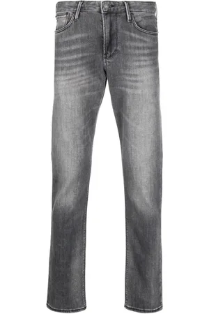 Emporio Armani Jeans med smal pasform og falmet effekt