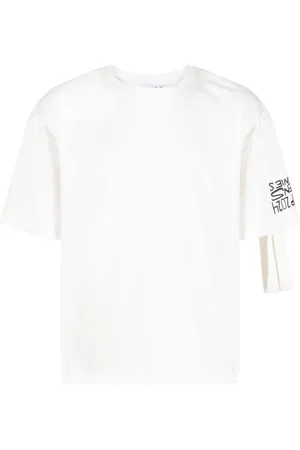 Natasha Zinko Omdannelig T-shirt med camping-slogan