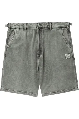 Izzue Denimshorts med logomærke