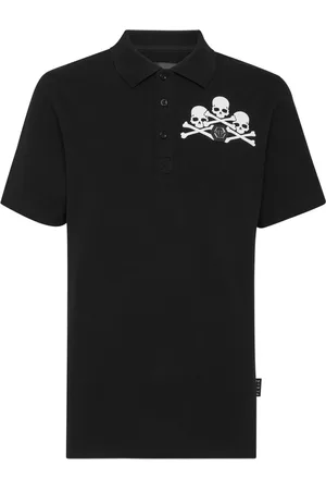 Philipp Plein Polo med dødningehoved-logo