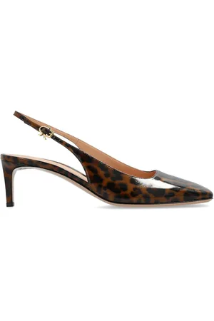 Gianvito Rossi Christina Sling 55 mm pumps med dyretryk