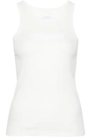 Paco rabanne Ribbet tanktop med logomærke