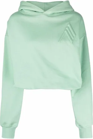 The Attico Cropped hættetrøje med broderet motiv
