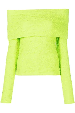 Msgm Tekstureret top med off-shoulder-snit