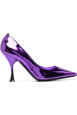 3Juin 95mm pumps med metallisk effekt
