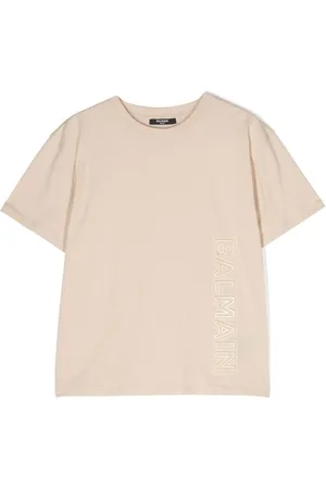 Balmain T-shirt med præget logo