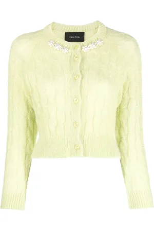 Simone Rocha Strikket cardigan med imiteret perledetalje