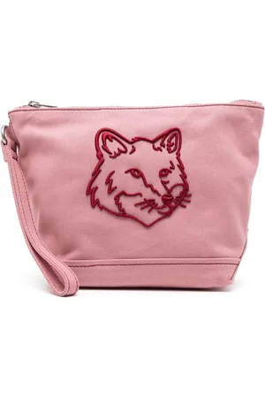 Maison Kitsuné Fox Head pung med lynlås
