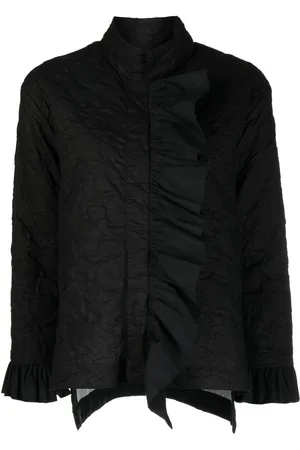 Bambah Blomstret jakke i jacquard