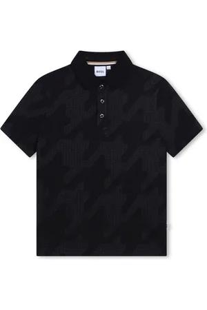 HUGO BOSS Houndstooth-mønstret polo