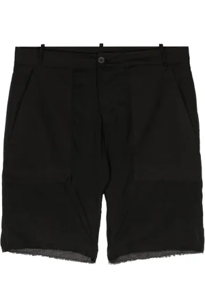 MASNADA Frynsede shorts i bomuld