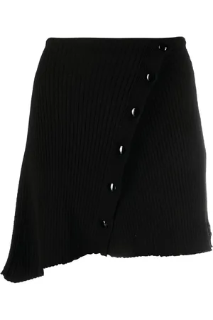 Courrèges Asymmetrisk ribstrikket nederdel