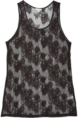 FLEUR DU MAL Bouquet-tanktop med blonder