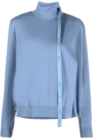Fendi Uldsweater med logodetalje